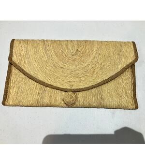 Handmade Bamboo Envelope Clutch Purse 13" x 7.5"